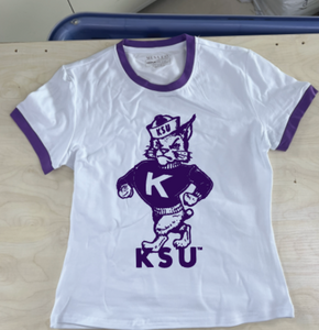 Kansas State Vintage Ringer Tee