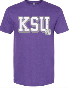 KSU Purple Vintage Willie Graphic Tee