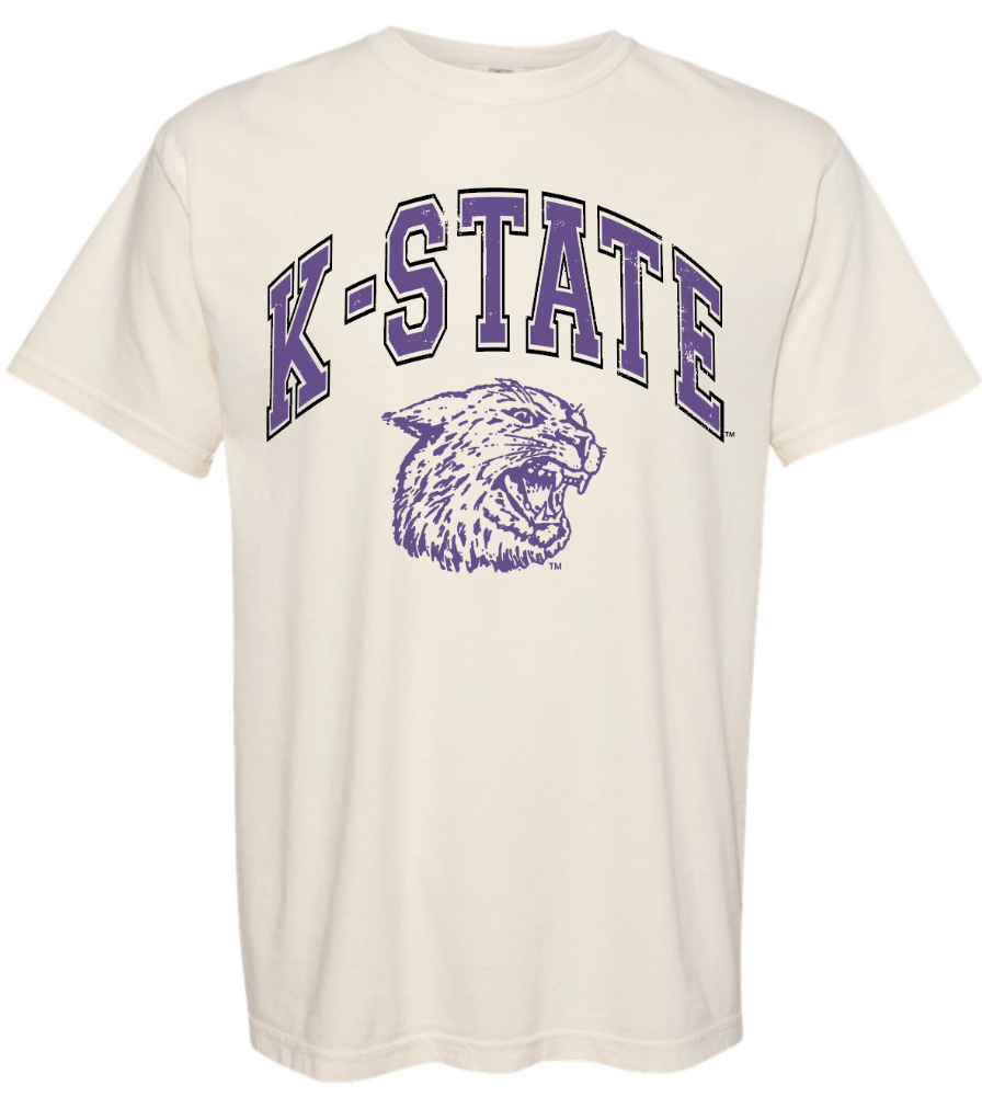 K-25: KSU Vintage Vintage Ratty Cat Graphic Tee