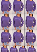 G-6: K-State Purple Sorority Crew - Customizable