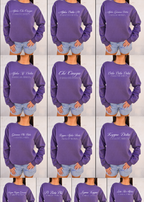 G-6: K-State Purple Sorority Crew - Customizable