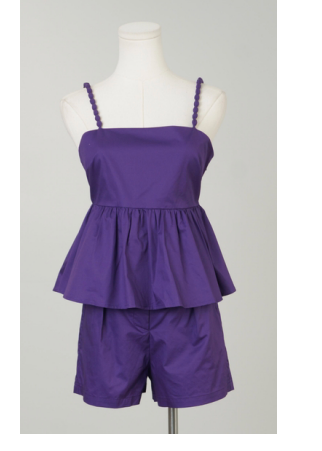 Purple Babydoll Top