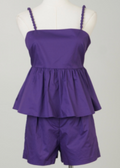 Purple Relaxed Fit Shorts