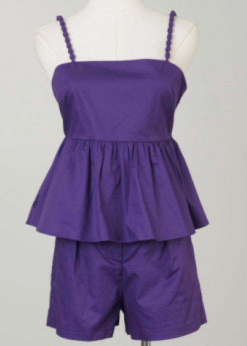 Purple Relaxed Fit Shorts