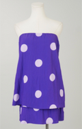 Polka Dot Purple Skirt
