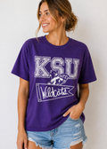 KSU Wildcats Vintage Pennant Tee – Purple