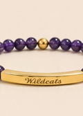Purple Wildcat Bar Bracelet