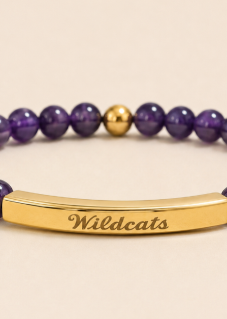 Purple Wildcat Bar Bracelet