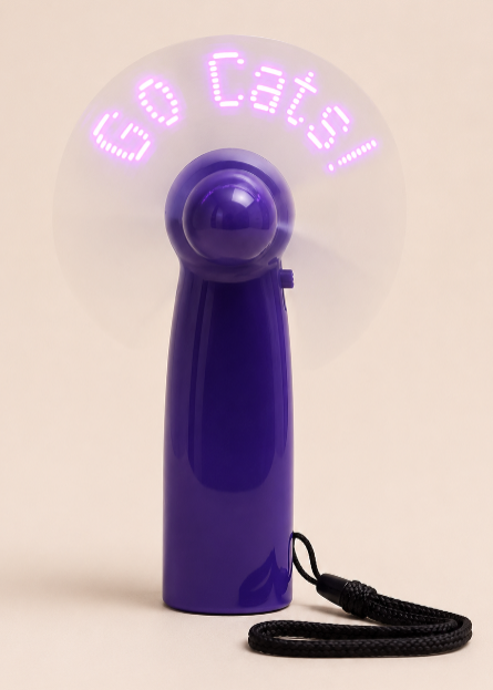 Go Cats Hand Held Electric Fan