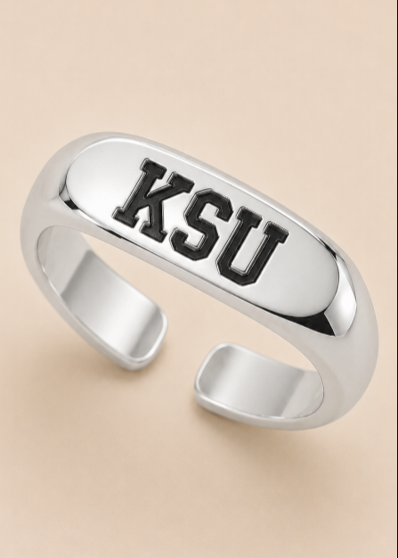 KSU Bar Ring - Silver