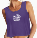 Purple Flowy Ratty Cat Tank