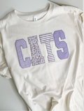 CATS Patchwork Ivory Tee