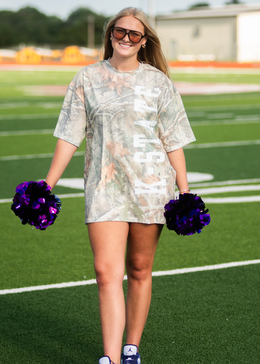 K-State Camo T-Shirt Dress Small/Medium K-State Camo T-Shirt Dress Small/Medium