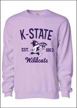 Load image into Gallery viewer, K-11: 1863 K-State Lavender Tee or Crewneck
