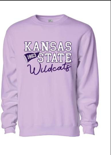 K-2: K-State Lavender Pride Tee and Crewneck