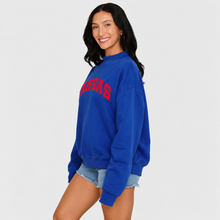 Load image into Gallery viewer, Kansas Blue Jayhawk Mock Neck
