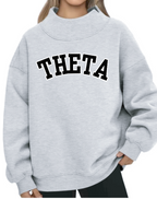 G-10: Block Mock Neck Greek Sweatshirt - Customizable