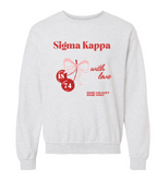 G-2: Greek With Love Sweatshirt - Customizable
