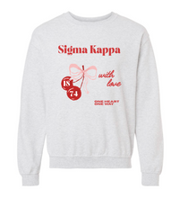 Load image into Gallery viewer, G-2: Greek With Love Sweatshirt - Customizable
