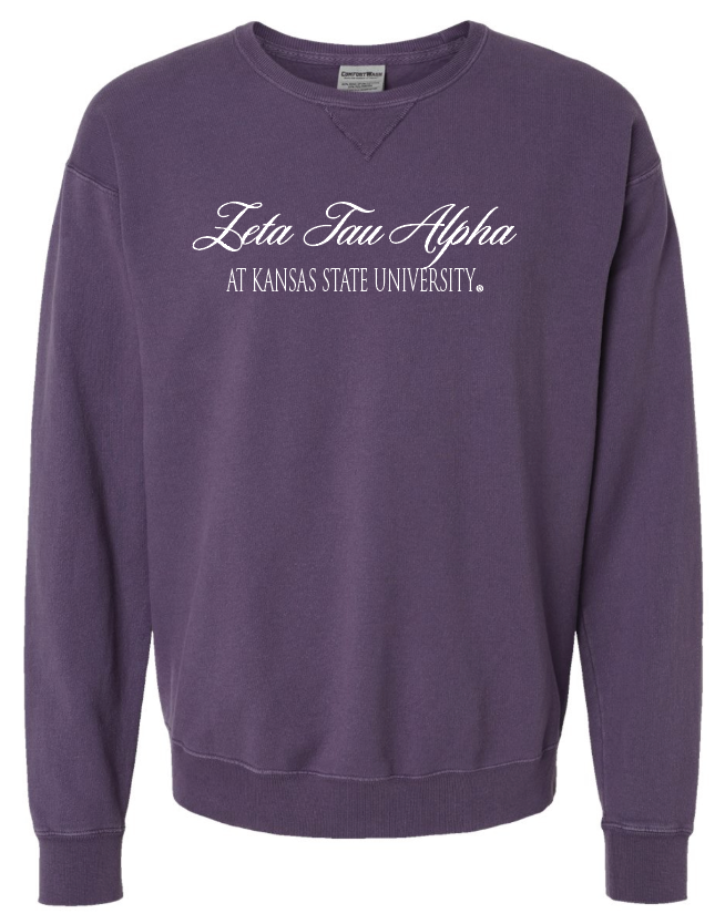 G-6: K-State Purple Sorority Crew - Customizable