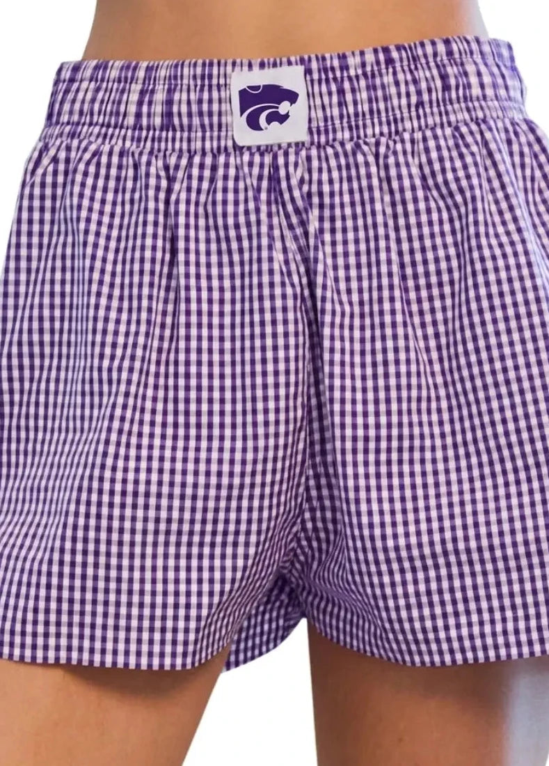 Kansas State Gingham Shorts