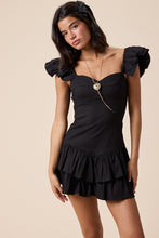 Load image into Gallery viewer, Black Layered Mini Dress
