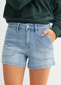 Light Front Pocket Utility Shorts