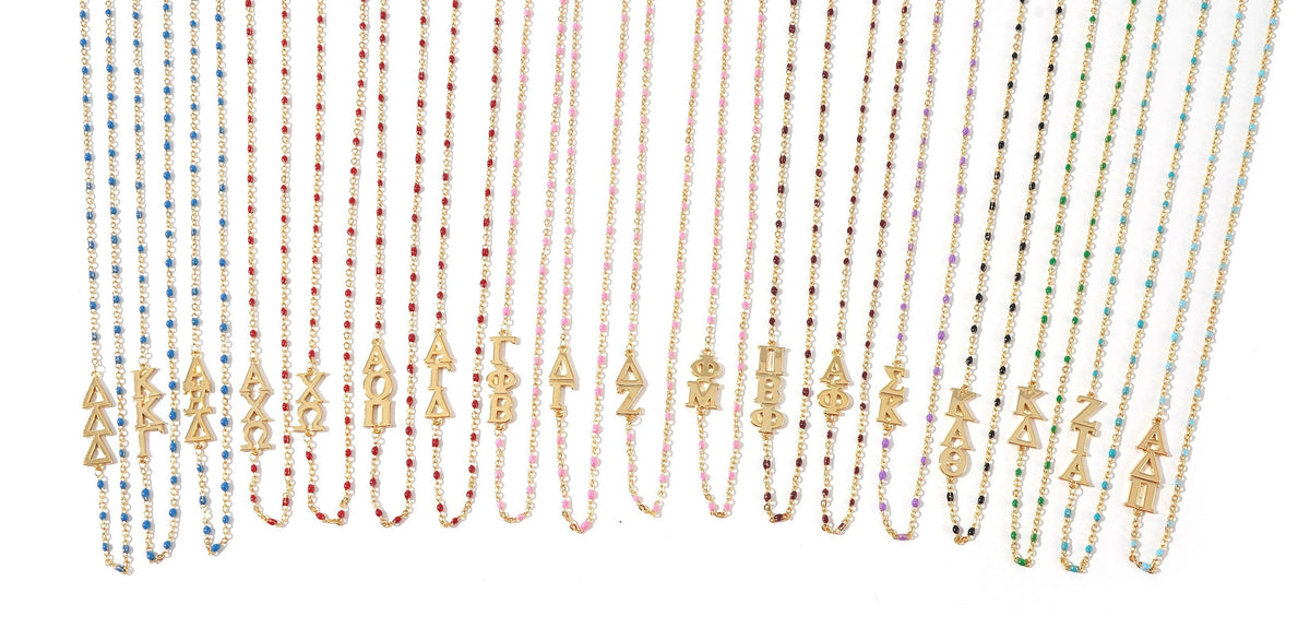Kappa Kappa Gamma Enamel Necklace