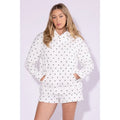 Polka Dot Hooded Sweatshirt