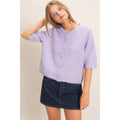Lilac Button Up Cardigan