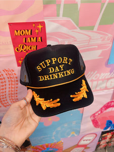 Support Day Drinking - Black/Gold