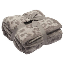 Load image into Gallery viewer, Leopard Design Ultra-Soft Throw Blanket: Beige
