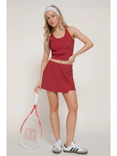 Load image into Gallery viewer, Red Polka Dot Active Skirt

