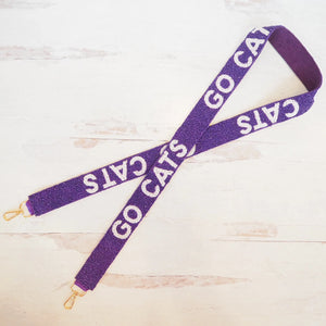 Go Cats Beaded Game Day Strap