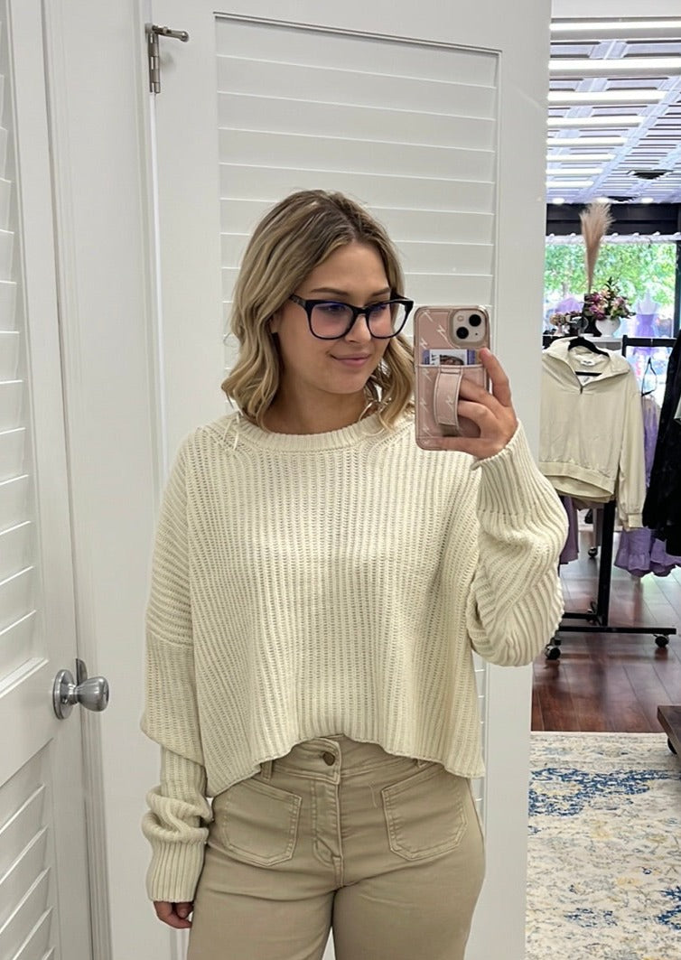 Cream Knitted Sweater