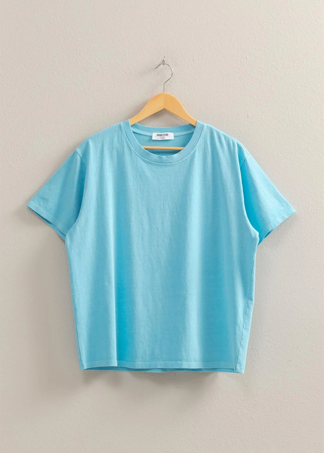 Short Sleeve Aqua T Shirt