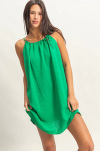 Relaxed Fit Summery Dress Green