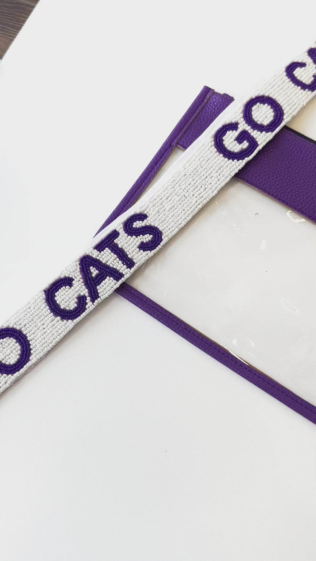 Purple Game Day Wristlet
