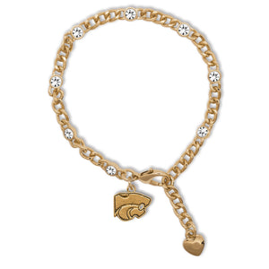 Kansas State Wildcats Lydia Gold Bracelet