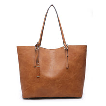 Load image into Gallery viewer, Leather 2-in-1 Tote Bag
