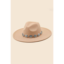 Load image into Gallery viewer, Western Concho Chain Fedora Hat: TA
