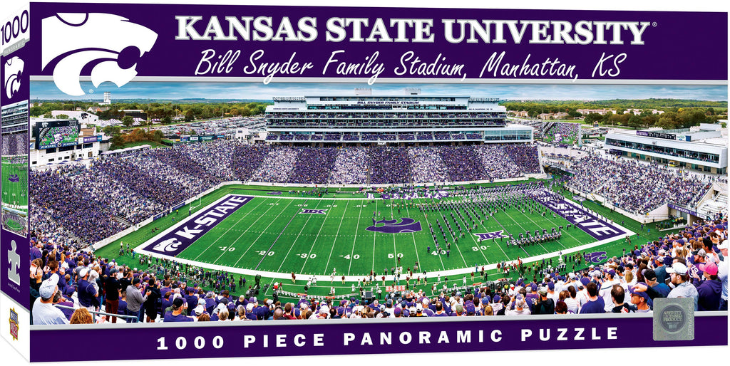 Kansas State Wildcats NCAA 1000pc Panoramic Jigsaw Puzzle