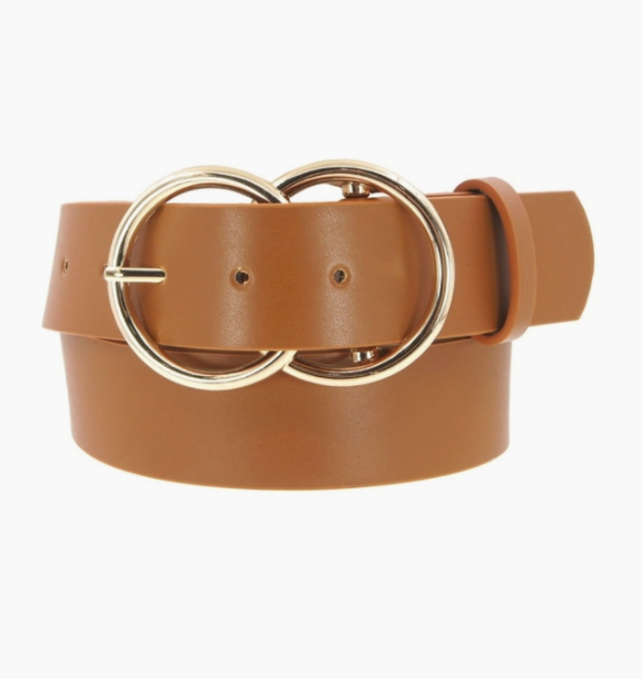 Tan Double Ring Belt