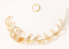 Load image into Gallery viewer, Emily Textured Twist Hoop Earrings Set

