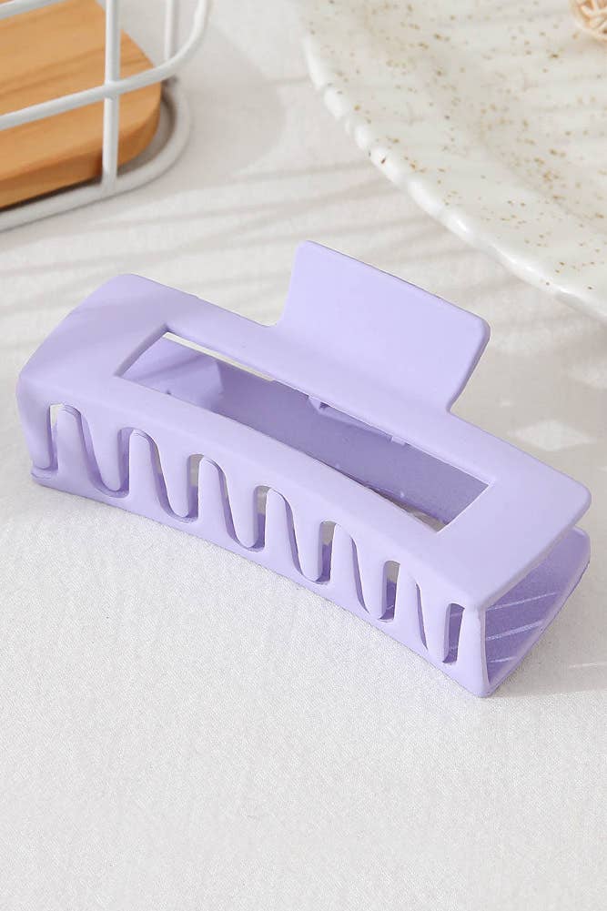 Solid Color Rectangle Clip LAVENDER