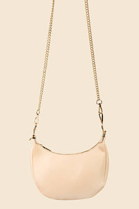 Faux Leather Hobo Chain Bag: IV