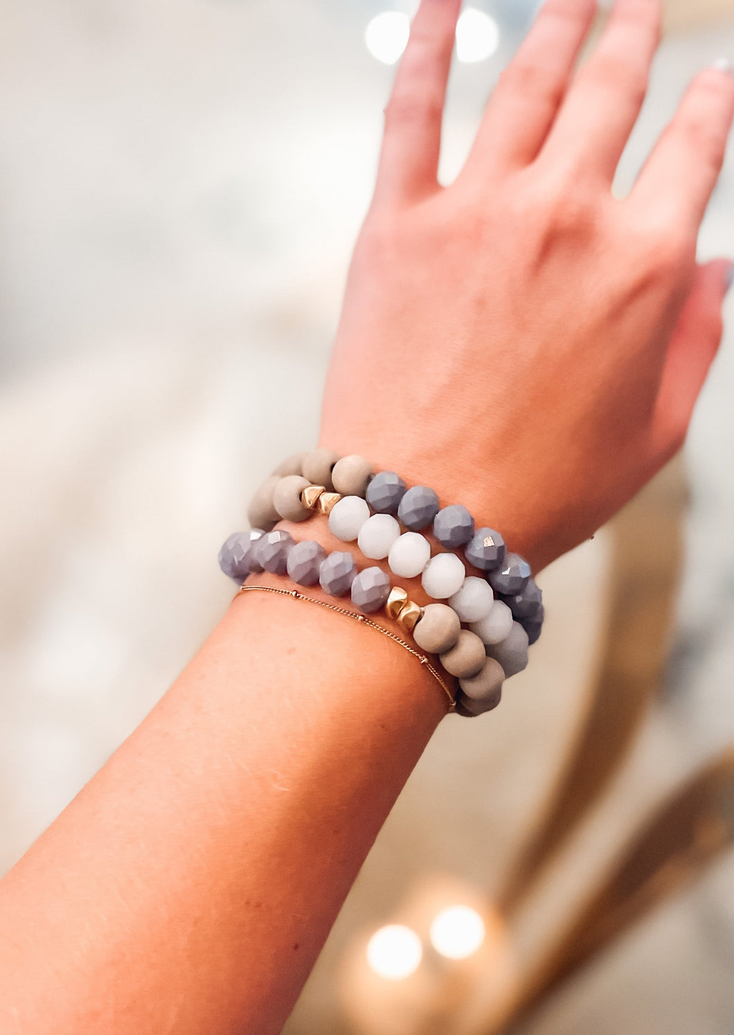 Tara Wood Beaded Bracelet Set
