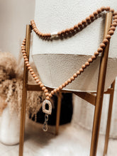 Load image into Gallery viewer, Wooden Bead &amp; Rattan Arch Lanyard
